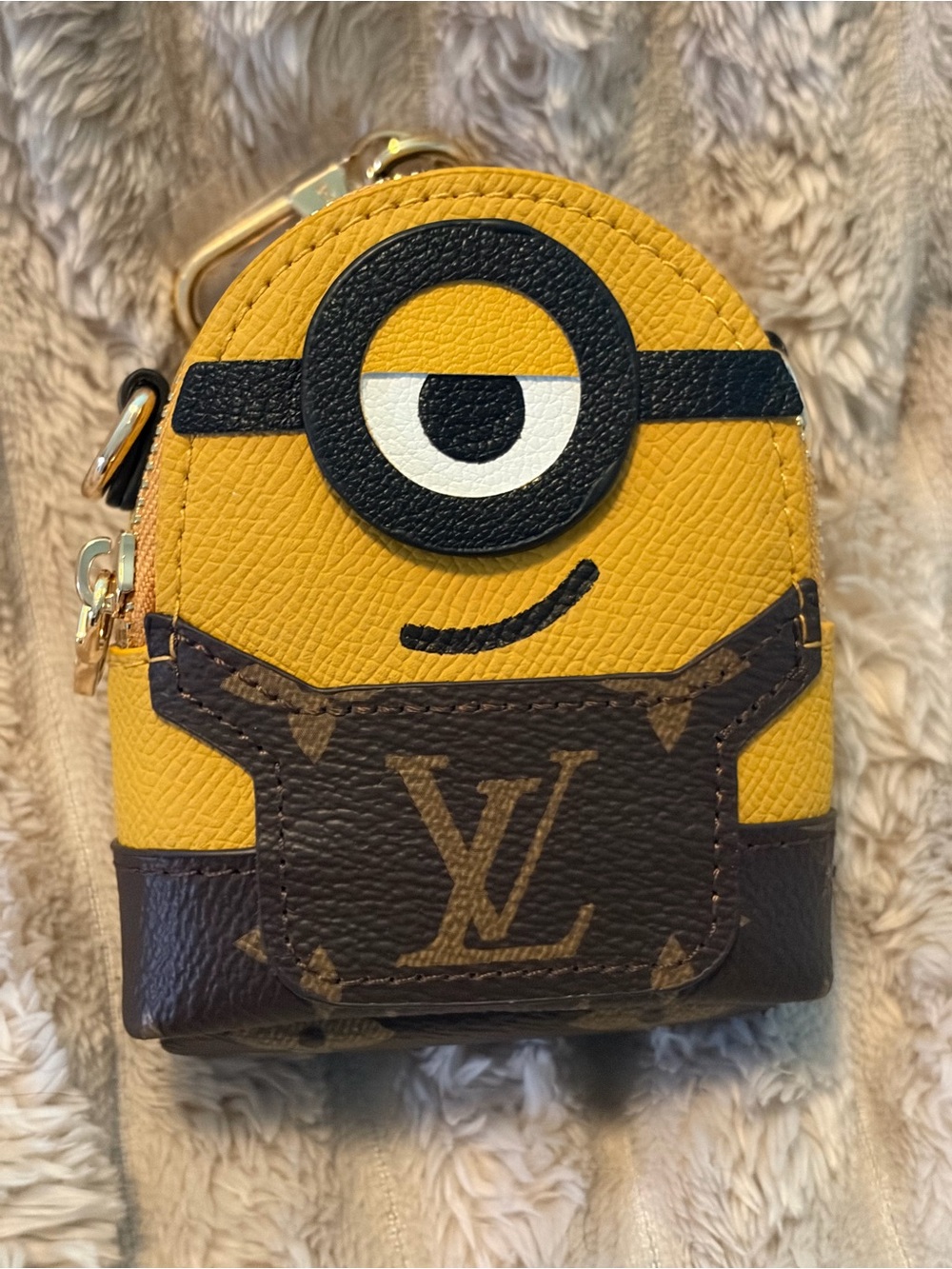 Designer-Inspired Yellow Kids Minion Coin Pouch